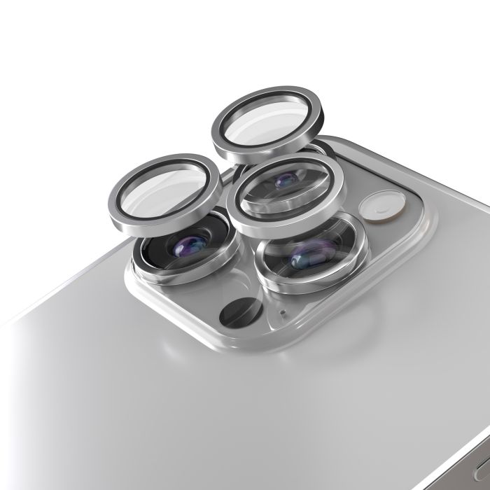 Ochranné sklo na fotoaparát Etteri Camera Lens Protector Apple iPhone 16 Pro/16 Pro Max sivé