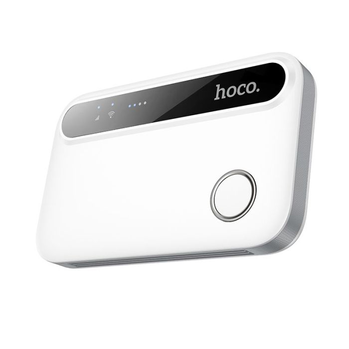 Hoco HI41 WiFi, prenosný bezdrôtový router, biely