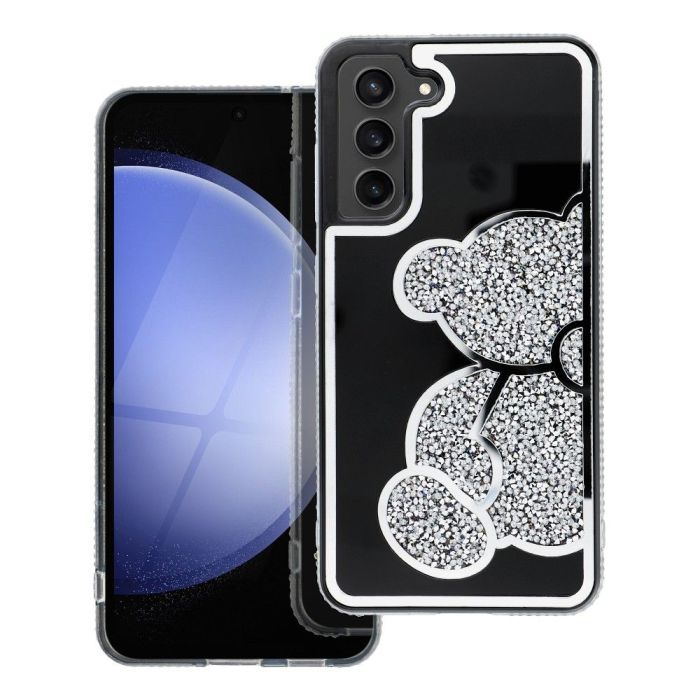 Obal TEDDY BEAR Samsung Galaxy S25 FE 5G S731 strieborný
