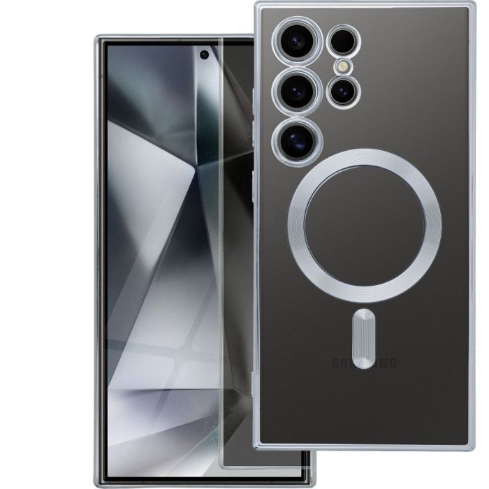 Obal ELECTRO MAG COVER MagSafe Samsung Galaxy S25 FE 5G S731 strieborný
