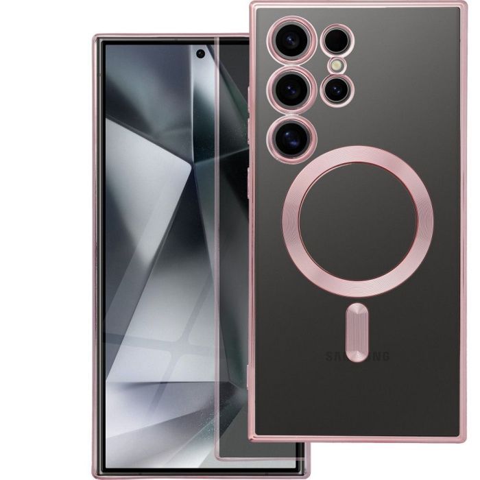 Obal ELECTRO MAG COVER MagSafe Samsung Galaxy S25 FE 5G S731 ružovo zlatý