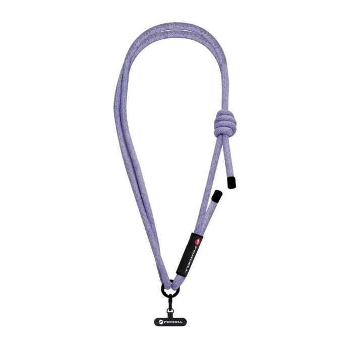 FORCELL F-DESIGN S10X165, šnúrka na krk, 82.5cm, sivo-fialová