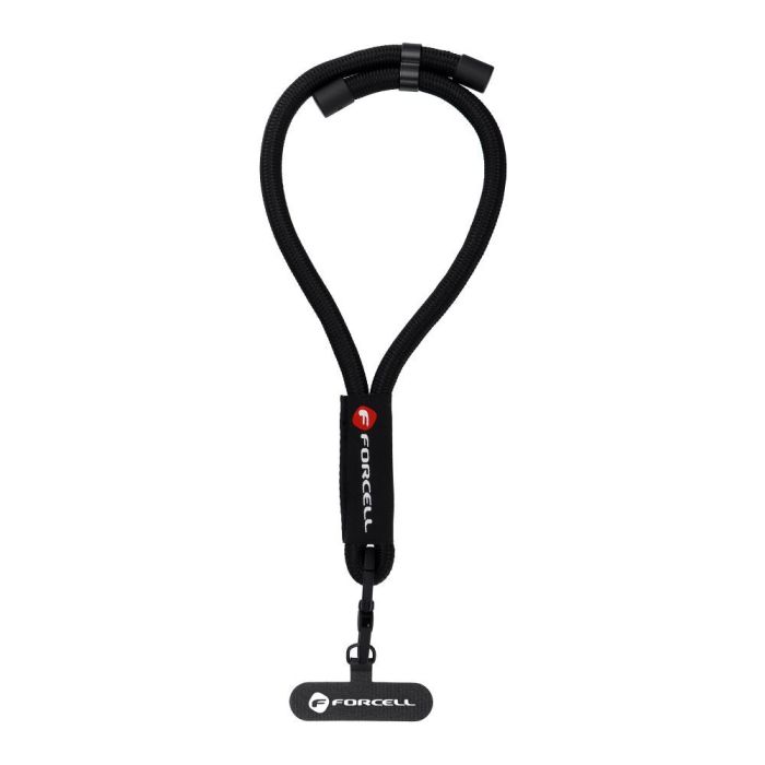 FORCELL F-DESIGN R10X40, šnúrka na zápästie, 20cm, čierna