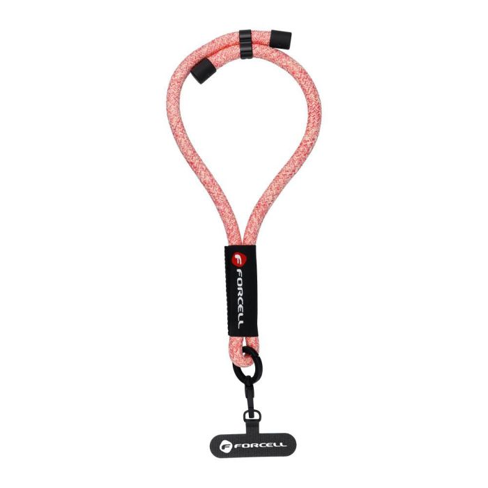 FORCELL F-DESIGN R10X40, šnúrka na zápästie, 20cm, ružovo-biela