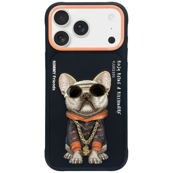 NIMMY case GLASSES COOL DOG for IPHONE 17 black