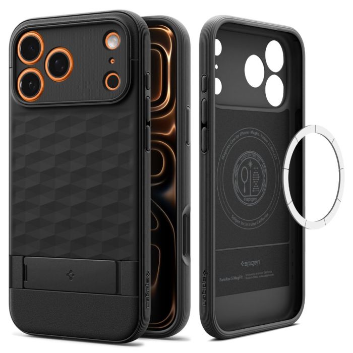 Spigen Parallax ”S” Mag Magsafe iPhone 17 Pro Max Matte Black
