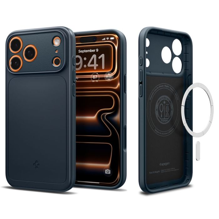 Spigen Thin Fit Mag Magsafe iPhone 17 Pro Max Metal Slate