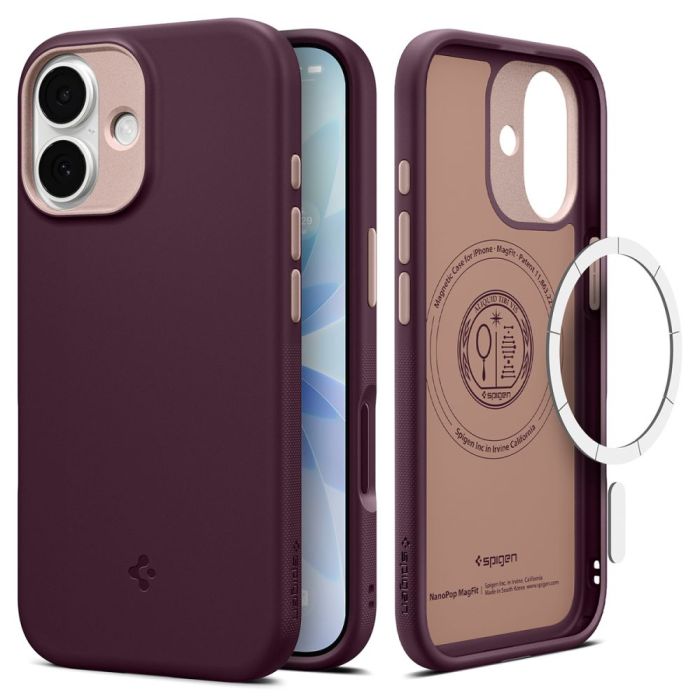 Spigen Nano Pop Mag Magsafe iPhone 17 Burgundy Bean