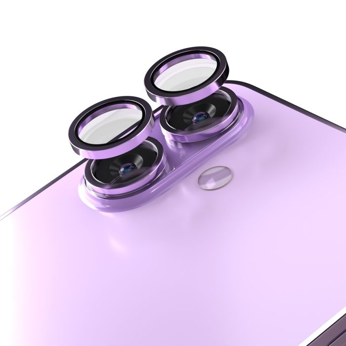 Ochranné sklo na fotoaparát Etteri Camera Lens Protector Apple iPhone 17 fialové