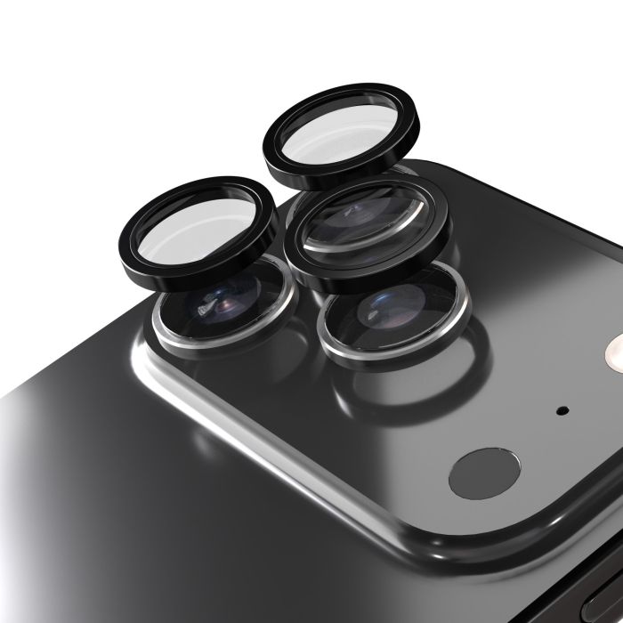 Ochranné sklo na fotoaparát Etteri Camera Lens Protector Apple iPhone 17 Pro/17 Pro Max čierne