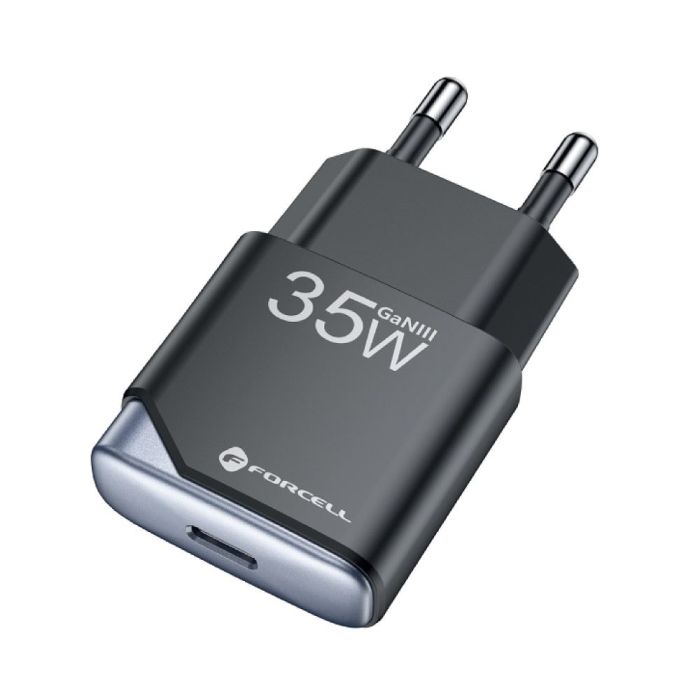FORCELL F-ENERGY GaN III B135101-E Ultra Slim travel charger 1 x Type C  Plus USB A PD QC4.0 3A 35W black