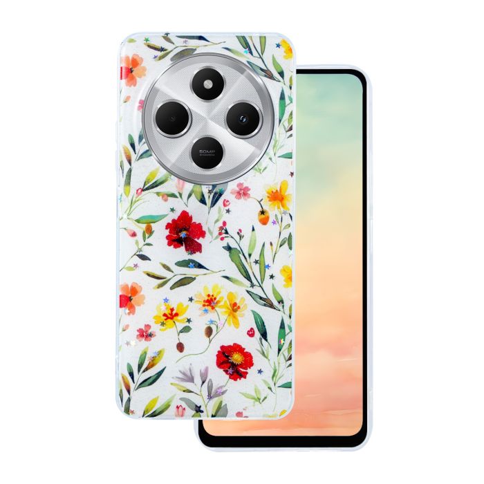 Glow Glam TPU Xiaomi Redmi Note 14 Pro 5G/Note 14 Pro Plus 5G - biely
