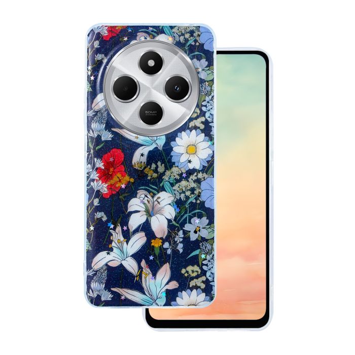 Glow Glam TPU Xiaomi Redmi Note 14 Pro 5G/Note 14 Pro Plus 5G - modré