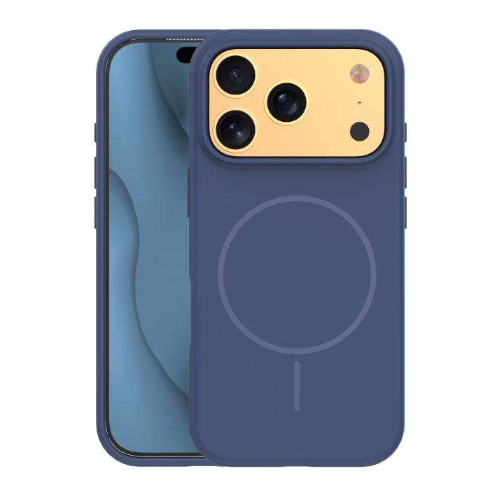Obal Silicone Thin Mag Apple iPhone 17 Pro Max tmavomodrý