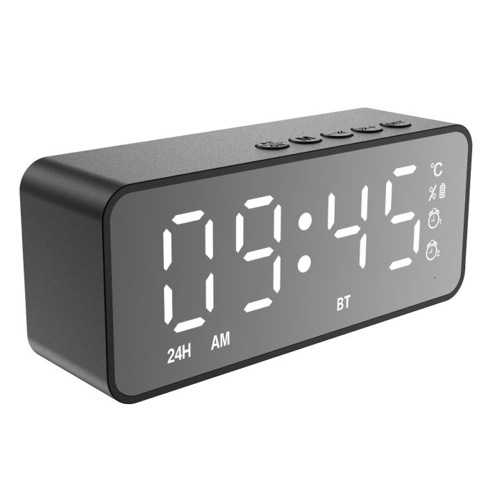 Setty SCL-01FM-S, budík  Plus FM  Plus Bluetooth, čierny