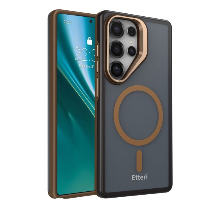 Etteri Morning Fog case for Samsung S25 Ultra brown