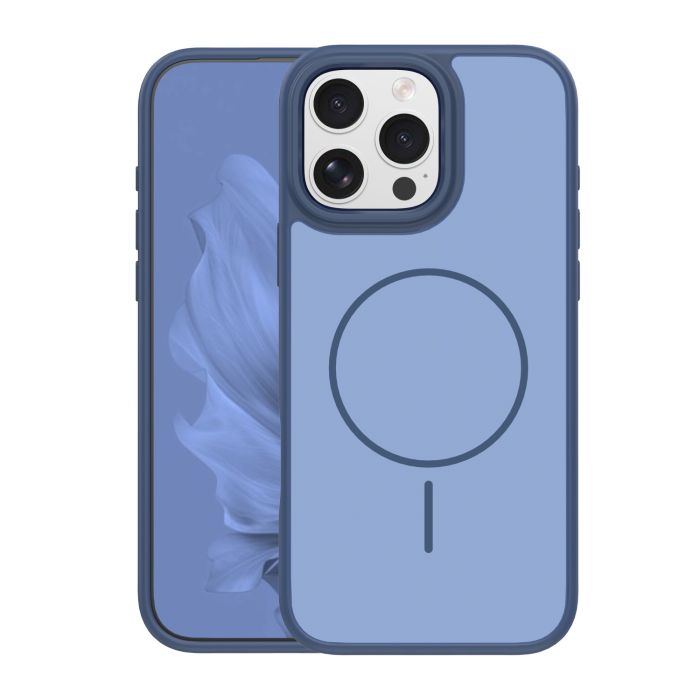 Frame Thin Magsafe TPU/TPC  iPhone 16 Pro Max - modré