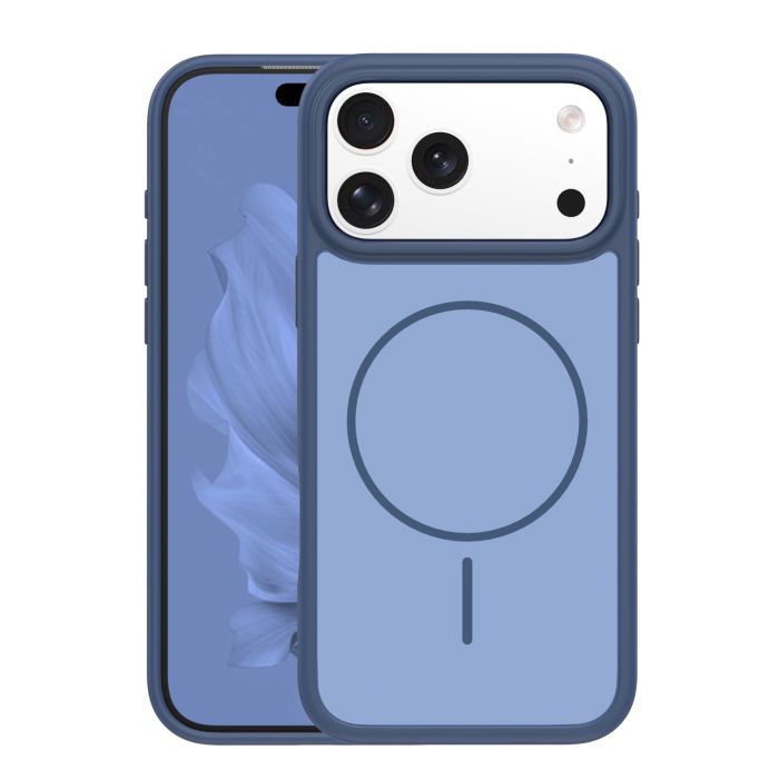Frame Thin Magsafe TPU/TPC  iPhone 17 Pro - tmavo-modrý