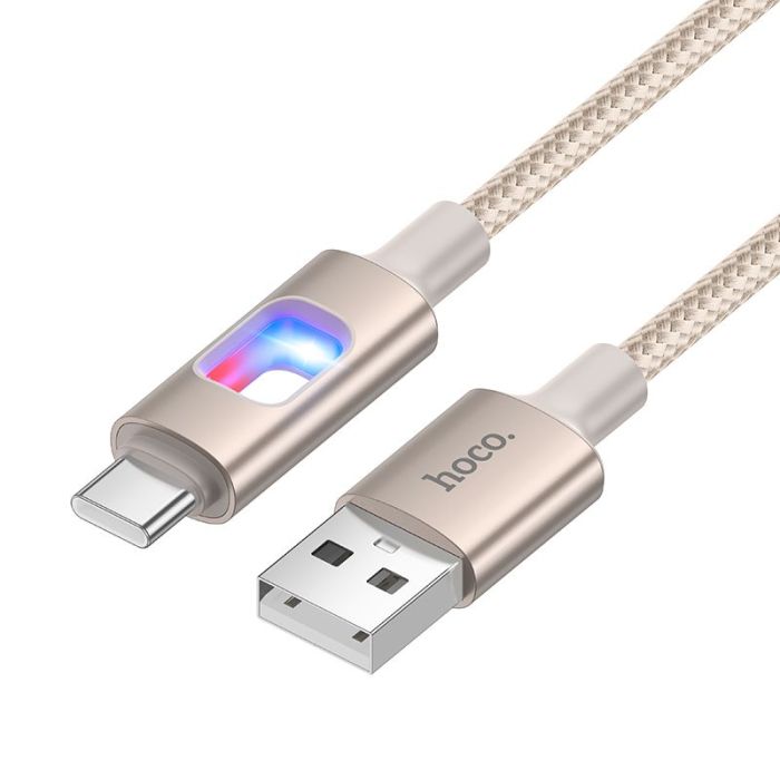 Kábel Hoco U144 USB-A/USB-C 3A 1,2m - biely