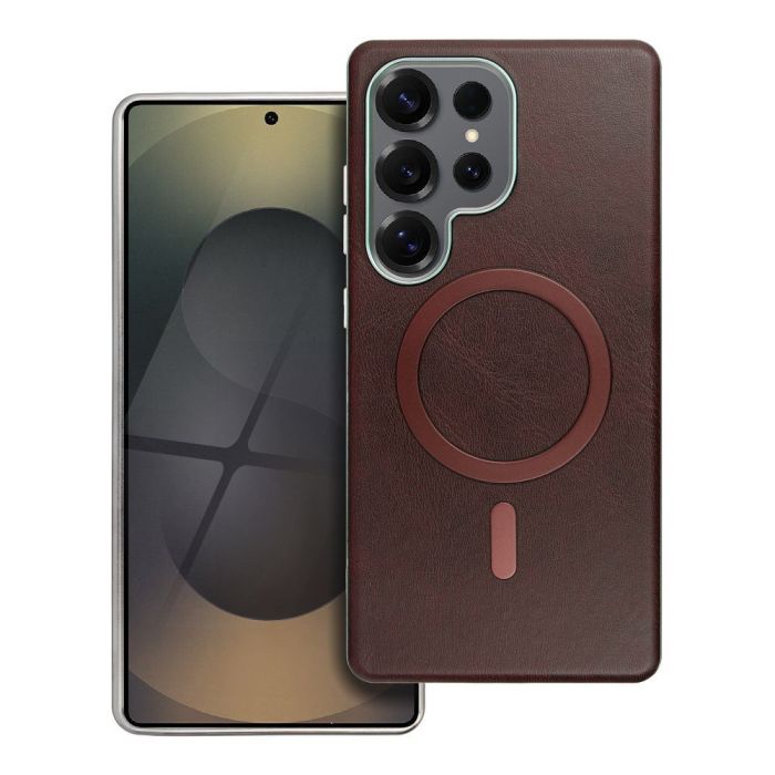 Obal Gentleman Mag Cover MagSafe Samsung Galaxy A27 5G A276 hnedý