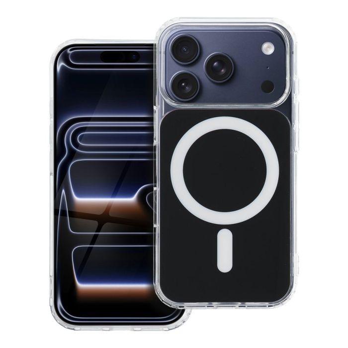 Fusion Magsafe TPU/TPC iPhone 15 Pro - čierne