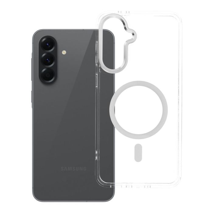 Obal FRAME CLEAR HYBRID MAG COVER MagSafe Samsung Galaxy A56 5G A566 transparentný