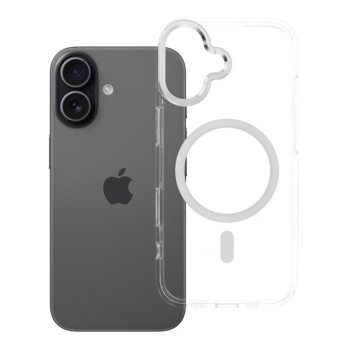 Obal FRAME CLEAR HYBRID MAG COVER MagSafe Apple iPhone 17 transparentný