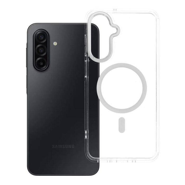 Obal FRAME CLEAR HYBRID MAG COVER MagSafe Samsung Galaxy A17 4G A175/A17 5G A176 transparentný