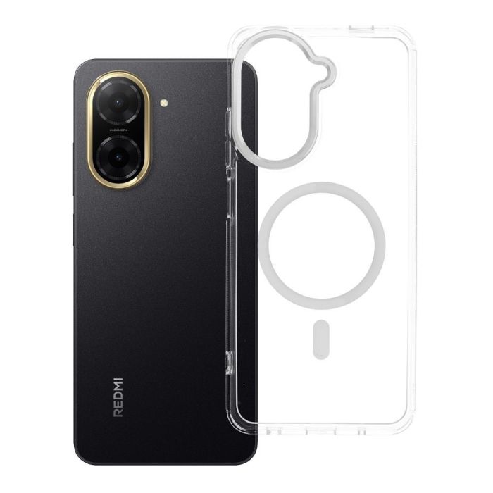 Obal FRAME CLEAR HYBRID MAG COVER MagSafe Xiaomi Redmi A5 transparentný