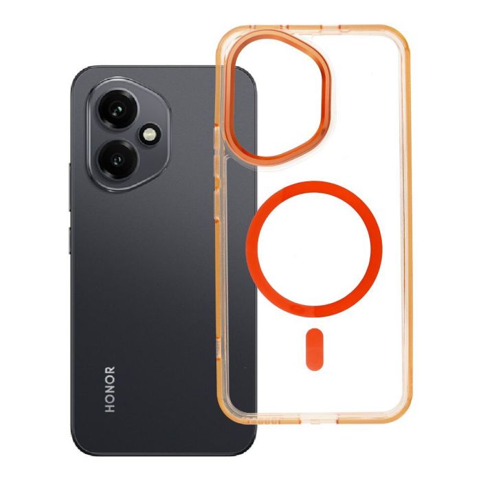 Obal FRAME CLEAR HYBRID MAG COVER MagSafe Honor 400 5G oranžový