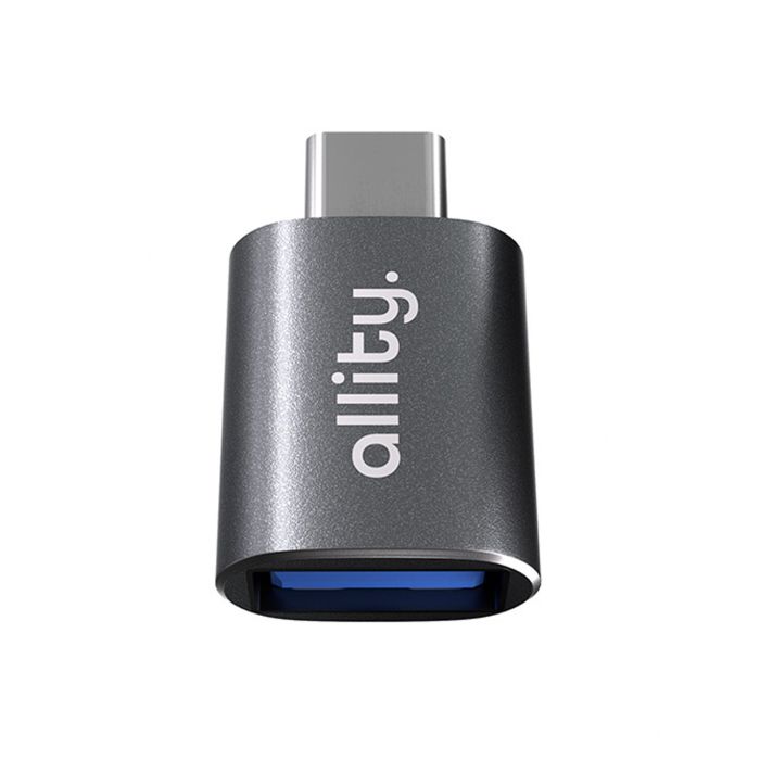 Allity ABA-102, adaptér USB 3.0 do USB-C, sivý