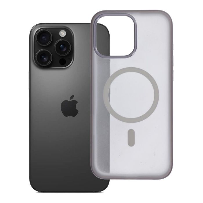 Obal FLEXLINE MAG COVER MagSafe Apple iPhone 16 Pro Max sivý