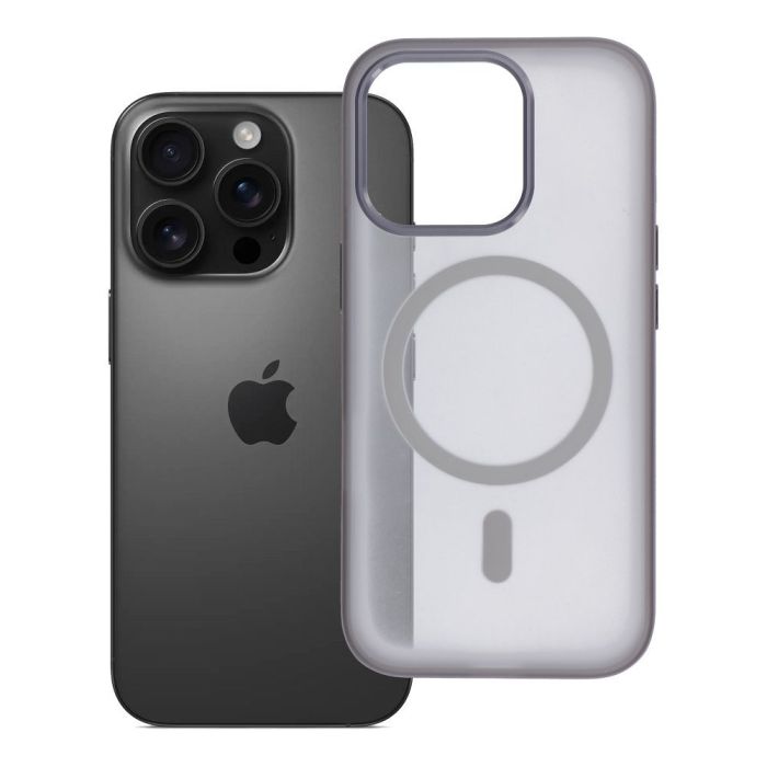 Obal FLEXLINE MAG COVER MagSafe Apple iPhone 16 Pro sivý