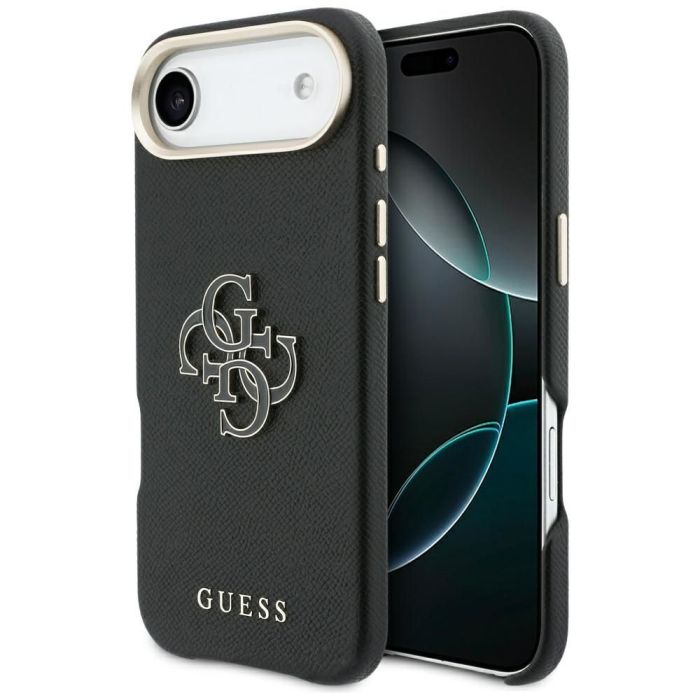 Obal Guess PU Resin Logo Apple iPhone Air GUHCP17M5PS4RGGK čierny