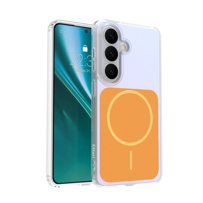 Etteri Hidden Pearl Magsafe TPU Samsung S26 S941 oranžové