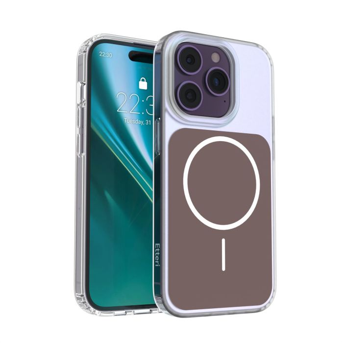 Obal Etteri Hidden Pearl MagSafe Apple iPhone 14 Pro hnedý