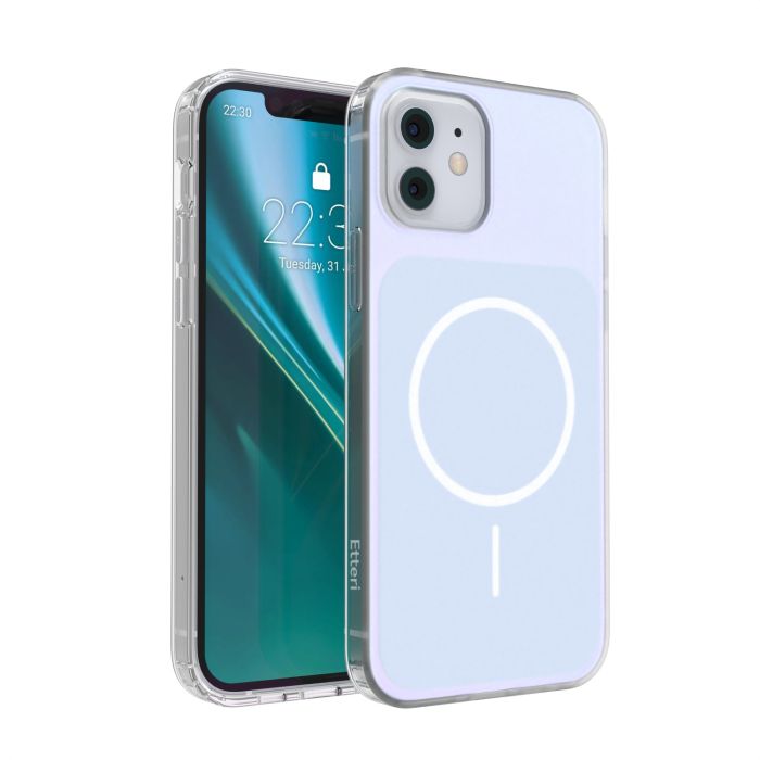 Obal Etteri Hidden Pearl MagSafe Apple iPhone 12/12 Pro svetlo-modrý