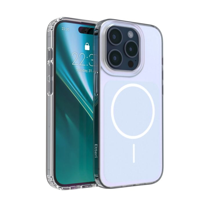 Obal Etteri Hidden Pearl MagSafe Apple iPhone 15 Pro svetlo-modrý