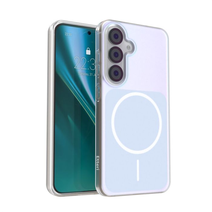 Obal Etteri Hidden Pearl MagSafe Samsung Galaxy S25 5G S931 svetlo-modrý