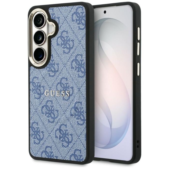 Guess case 4G Embossed Ring MagSafe for Samsung Galaxy S26 Plus blue