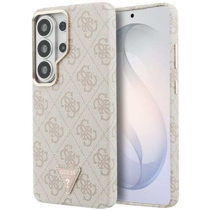 Guess case 4G Triangle Logo MagSafe for Samsung Galaxy S26 Ultra pink