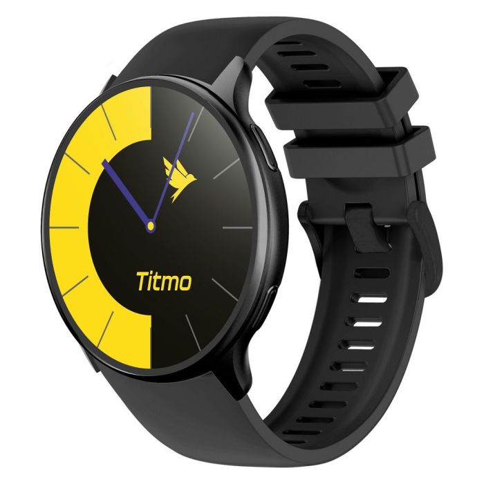 Smartwatch TITMO O-200 (GPS, AMOLED, bluetooth call, silicone strap) black