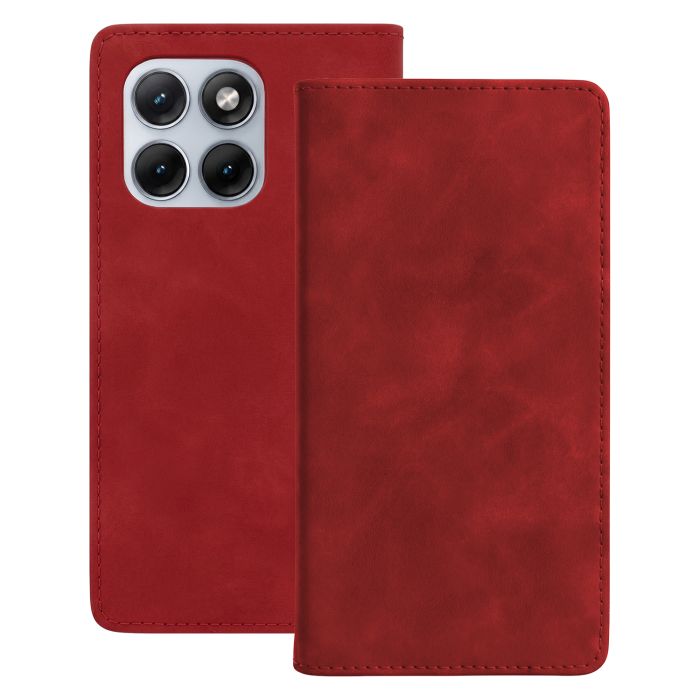 Obal Smart Suede Motorola Edge 70 Fusion 5G červený
