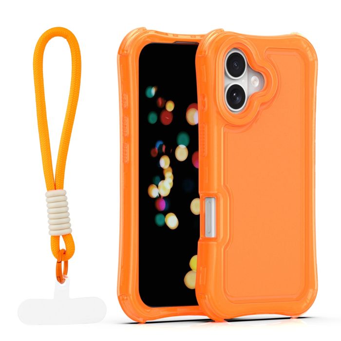 Obal Safepop Strap Apple iPhone 17 oranžový