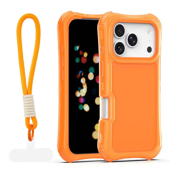 Obal Safepop Strap Apple iPhone 17 Pro Max oranžový