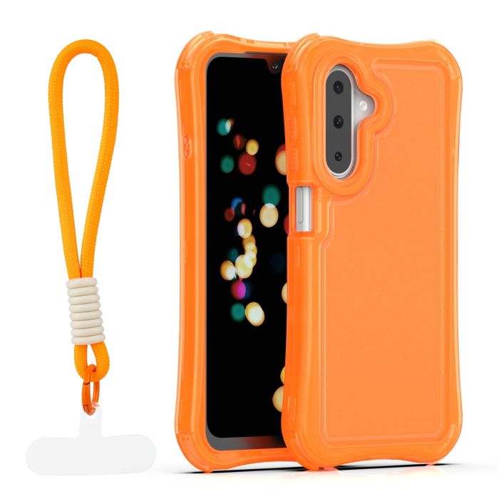 Obal Safepop Strap Samsung Galaxy A17 4G A175/A17 5G A176/A26 5G A266 oranžový