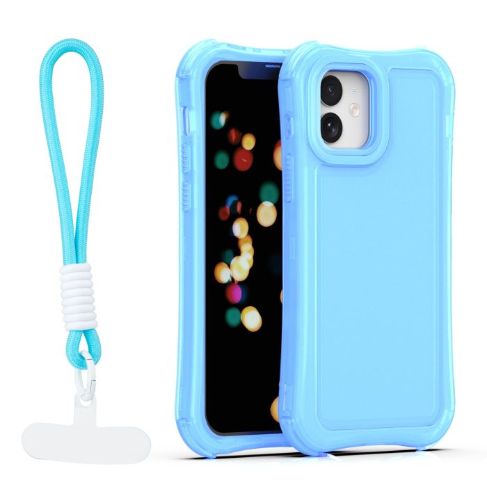 Obal Safepop Strap Apple iPhone 12/12 Pro modrý