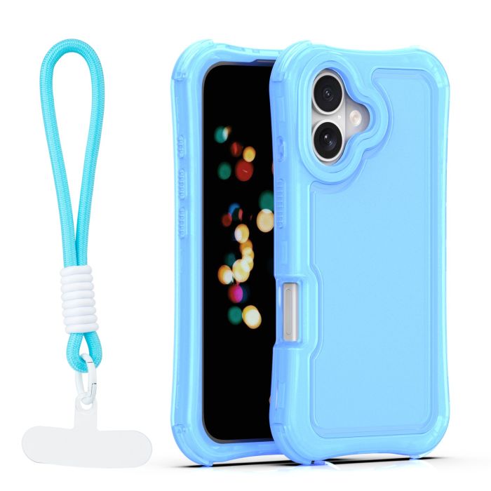 Obal Safepop Strap Apple iPhone 16 modrý