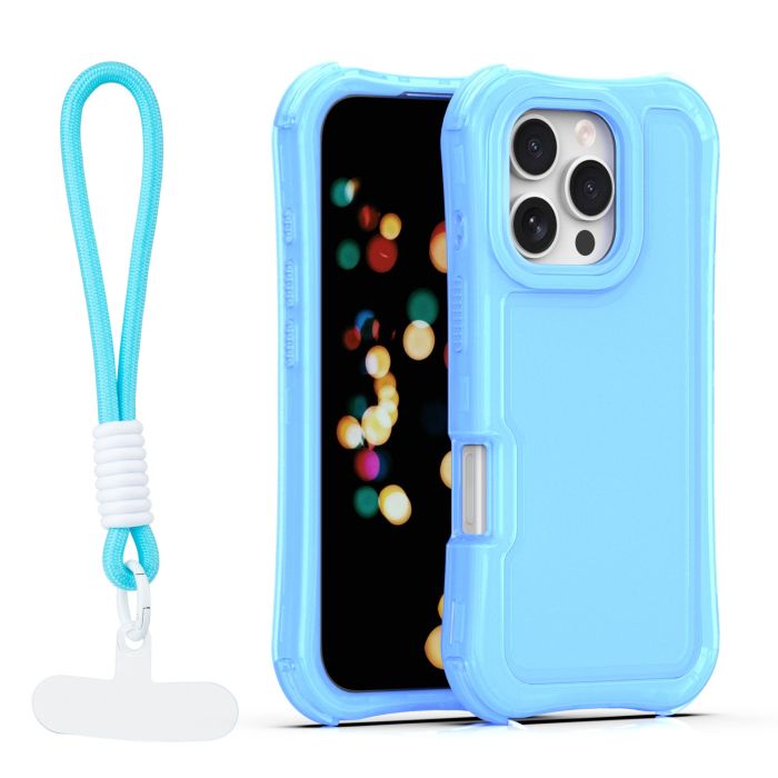 Obal Safepop Strap Apple iPhone 16 Pro Max modrý