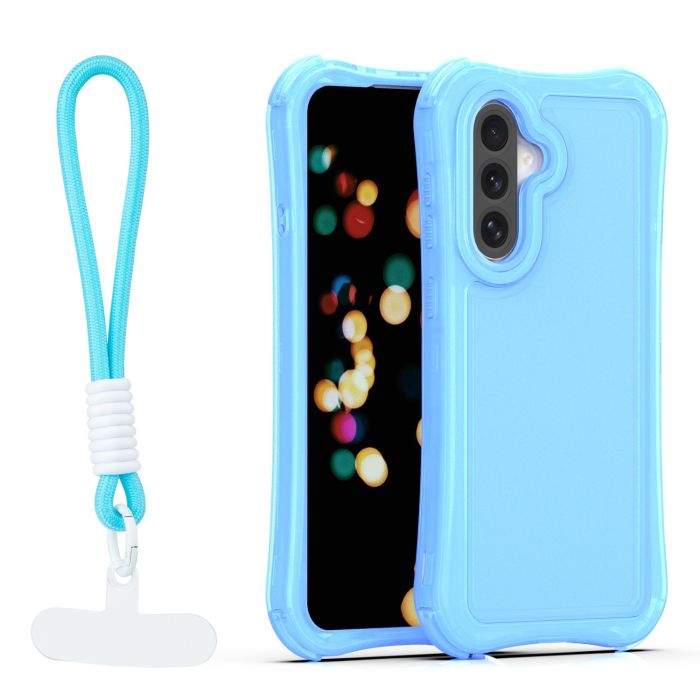 Obal Safepop Strap Samsung Galaxy A36 5G A366/A56 5G A566/A37 5G A376 modrý